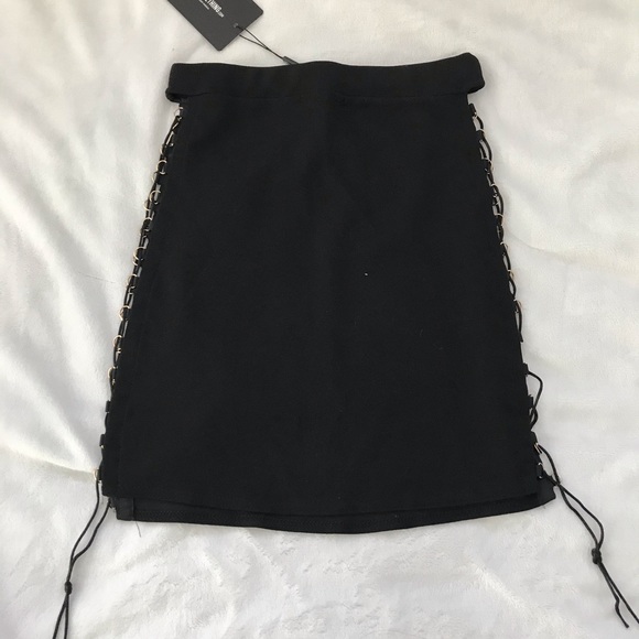 Pretty Little Thing Lace Up Skirt - Picture 1 of 4